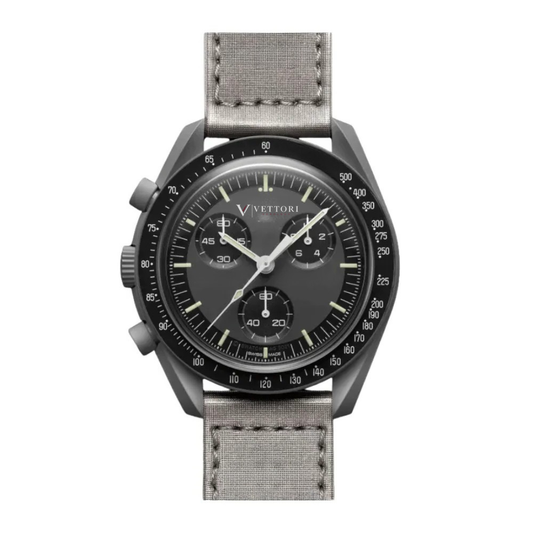 Vettori Chronograph 42mm – Black Dial | Black Strap
